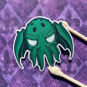 Cthulhu Vinyl Sticker | Tentacle Sticker | Water Bottle Sticker | Laptop Sticker | Waterproof Sticker | Creepy Sticker |