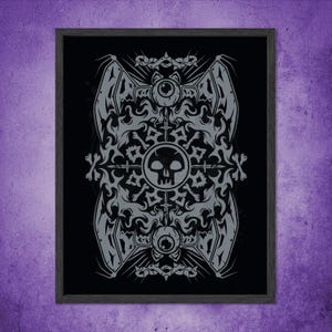 Magic The Gathering: Black Mana Print | MTG Print | Black Mana Print| Magic Art | Wall Art | Physical Print | 8x10 Print | 8.5x11 Print
