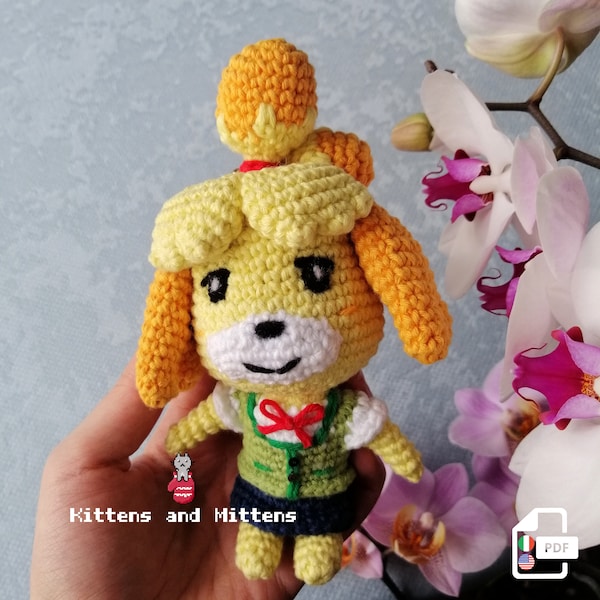 Isabelle - Animal Crossing Crochet Pattern (PDF in ENG / ITA)