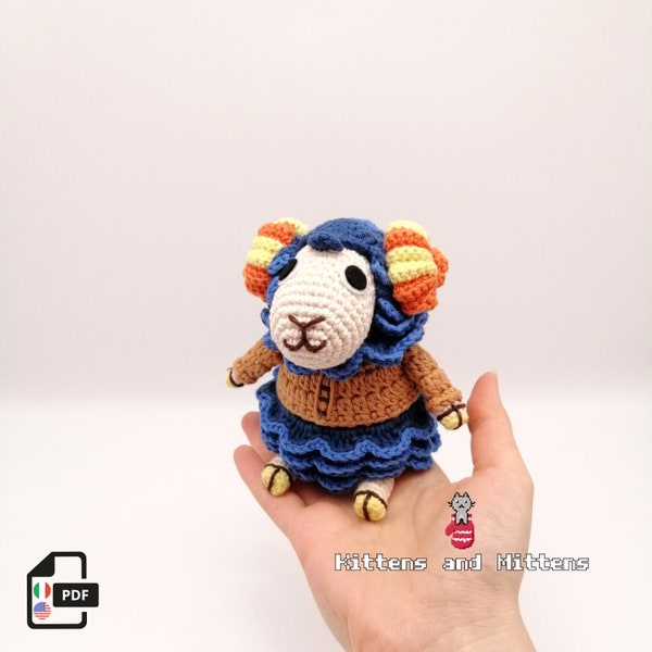 Eunice - Patrón de crochet Animal Crossing (PDF en ENG / ITA)