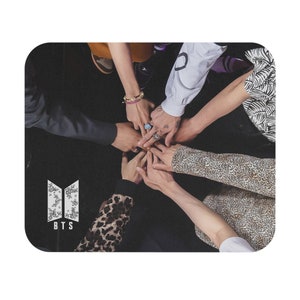 BTS 7 Hands Image OT7 Mouse Pad (Rectangle) Desk Accessory