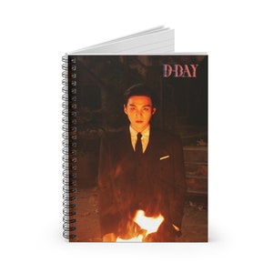 BTS Suga | AgustD &quot;D-Day&quot; Themed Spiral Notebook - Ruled Line