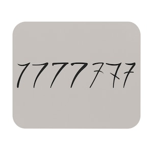 BTS 7 (Seven) Tattoo Themed Simple Design Non-Slip Mouse Pad