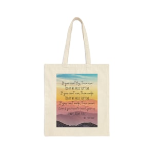 BTS &quot;Not Today&quot; Original Fan Art - One-Sided Cotton Canvas Tote Bag