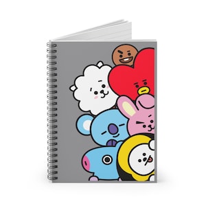BTS BT21 Group - Spiral Notebook - Ruled Line