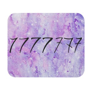 BTS 7 (Seven) Tattoo Themed Purple Galaxy Non-Slip Mouse Pad