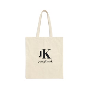 BTS Jungkook CK Themed One-sided Cotton Canvas Tote Bag - Etsy