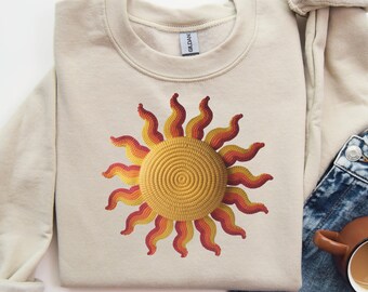 Faux fil soleil 300 png, texture tricotée, faux crochet, crochet png, fil d'amour, png tricoté, soleil imprimable, chemise bohème soleil, faux tricot