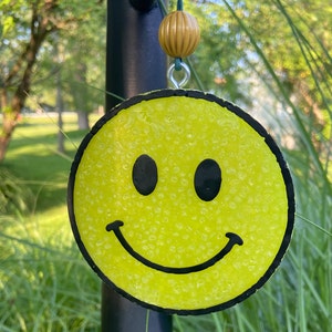 Smiley Face Car Air Freshener: Happy Scented Freshie