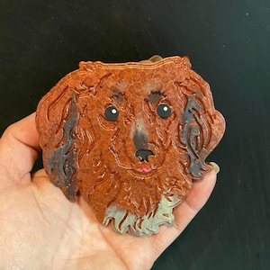 Dachshund Freshie | Freshy | Car Freshies | Dog Air Freshener | Gifts for Her | Customized Dog Gifts | Long Haired Dachshund