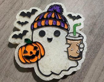 Cute Ghost Car Air Freshener | Pumpkin, Coffee, Fall Freshie