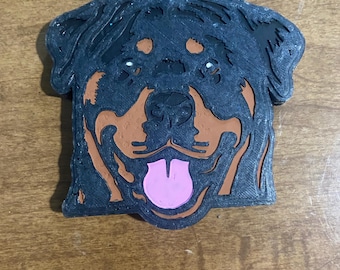 Rottweiler Car Freshie: Scented Dog Air Freshener