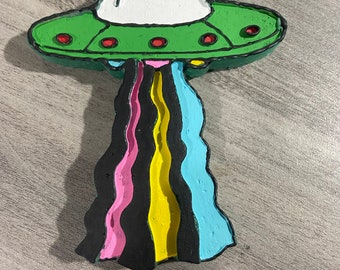 Alien Car Air Freshener: UFO Space Ship Freshie