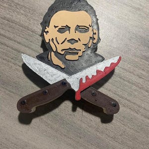 Michael Myers Freshie | Halloween | Freshy | Car Air Freshener | Gifts for Him | Knives | Scary Gifts | Horror