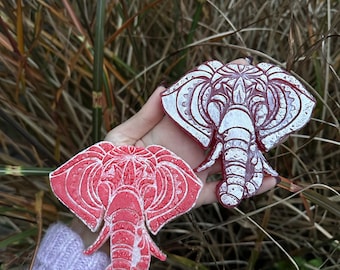 Elephant Car Air Freshener: Scented Freshie, Zoo Animal Gift