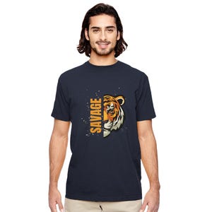 Wild Tiger Graphic T-Shirt: Organic Unisex Crewneck - Econscious EC1000