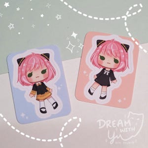 MiniAnya Sticker- Matte Sticker// Sand glitter, 4.5 cm