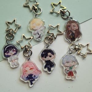 Chibi Alien stage Keychain- IvanTill, MiziSua, LukaHyuna, phone charm/acrylic keychain