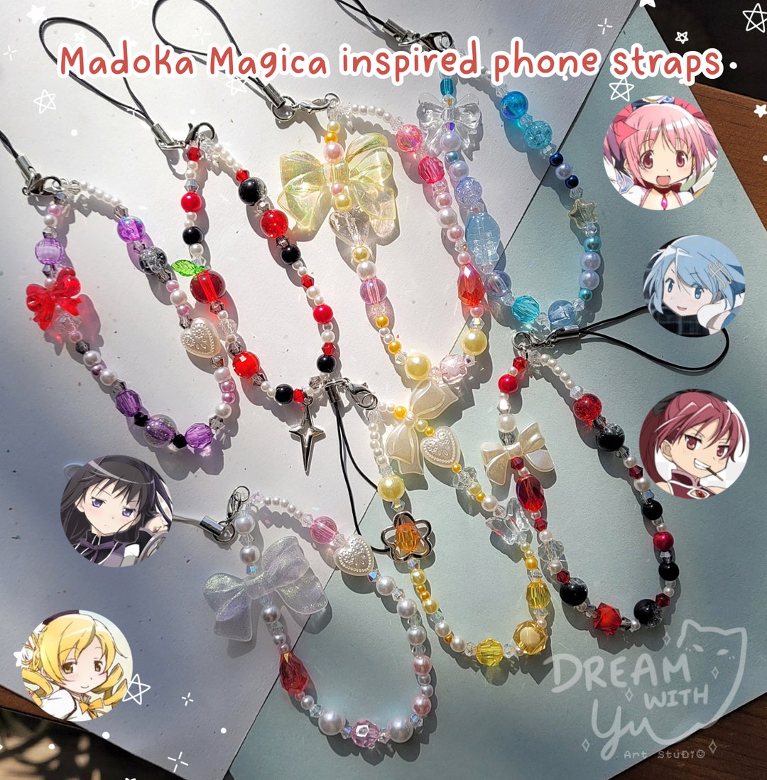 Madoka　ハンドメイド Madoka Aesthetic Elastic Phone Strap- Madoka Magica Inspired