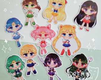 Magical Moon Sticker, 3" vinyl sticker, waterproof, Magical Girls Anime Sticker
