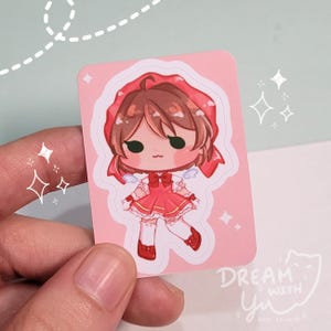 Mini Sakura Sticker- Matt Aufkleber // Sand Glitzer, 4,6 cm