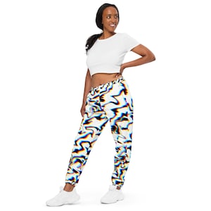 Crystal Dream Unisex Track Pants, Water-resistant Fabric, Rave Pants