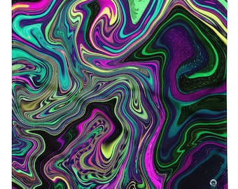 Lucid Dream Bandana with UPF projection | Rave & Festival Style | Pet Bandana