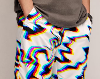 Crystal Dream Unisex Track Pants, Water-resistant Fabric, Rave Pants