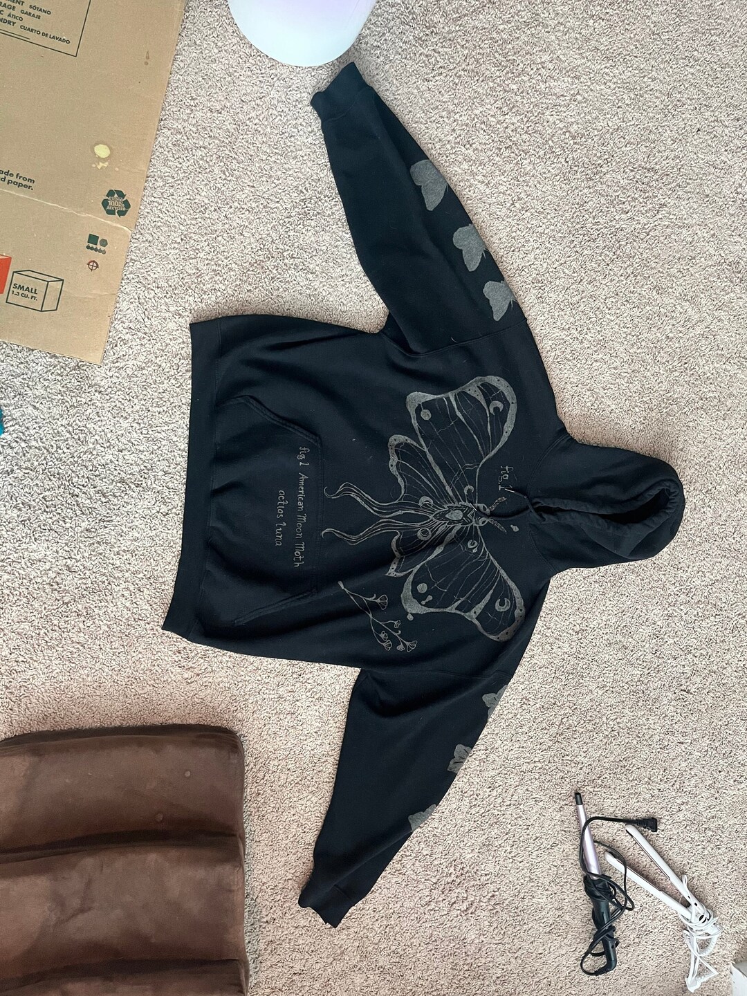 Customizable Bleached Hoodie Etsy