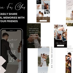 Wedding Instagram Story Templates | Photography Branding | Canva Templates | Wedding Story Filter | Social Media