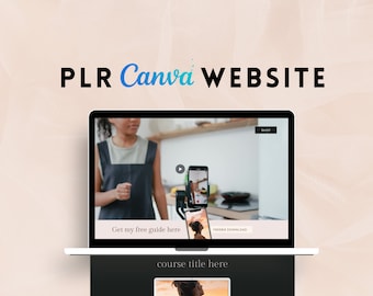 PLR Canva Website Template: Small Business Website Theme (Digital Download)