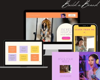 PLR Canva Website Template: Small Business Marketing (Digital Download)
