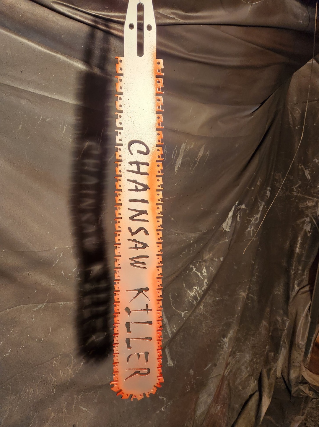 Halloween Chain Saw Killer Bar Etsy