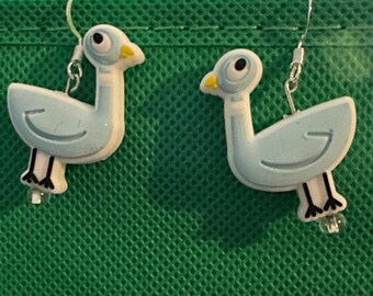 Lightweight Pigeon (Don’t Let the Pigeon Ride the Bus) Silicone Earrings teachers librarians reading teacher gifts school books