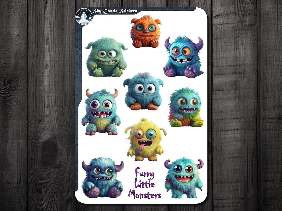 Little Furry Monsters Printables