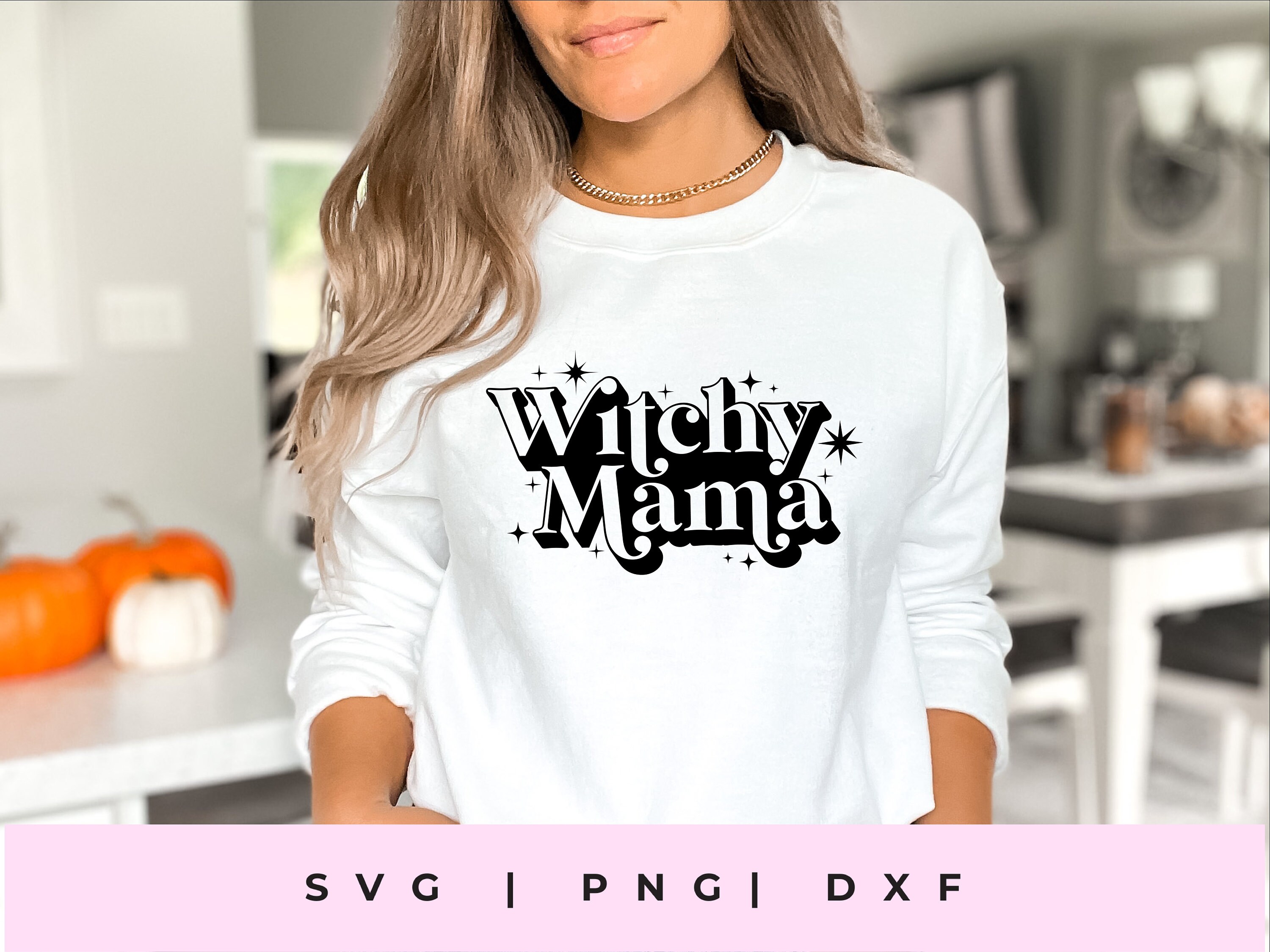 Witchy Mama SVG, Spooky Mama Svg, Halloween Mom Shirt SVG Bundle, Retro ...