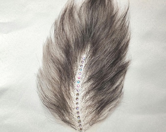 Burlesque Merkin Hair Accessory/Rhinestone Embellished Pubic Wig for Stage, Cabaret, Costume, Drag and Performance