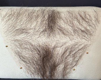 Realistik Chest Hairpiece-Handmade Body Hair for film, cosplay, costume and personal use.