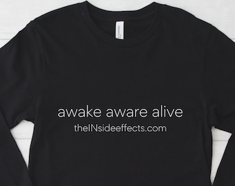 awake aware alive Long Sleeve Jersey Shirt, the INside effects Movie, Movie Shirt, Gift For Her, Gift For Him, Birthday Gift