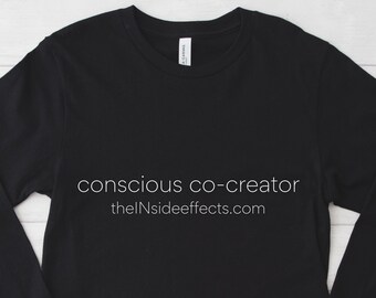 conscious co-creator Long Sleeve Jersey Shirt, the INside effects Movie, Movie Shirt, Gift For Her, Gift For Him, Birthday Gift