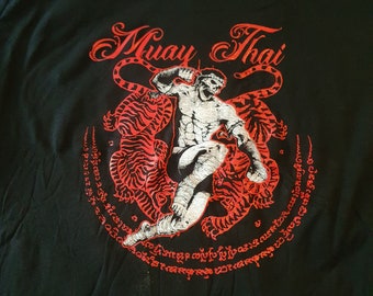 Muay Thai T-shirt. Limited edition. Screen printing.