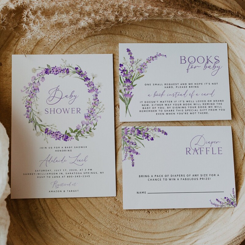 Lavender Baby Shower - Etsy