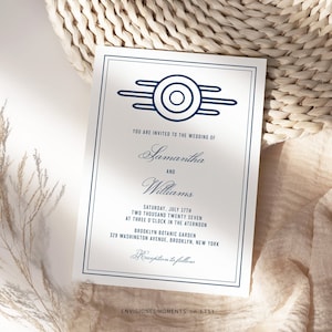 Fallout Theme Inspired Wedding Invitation Suite: Vault-tec Dwellers ...