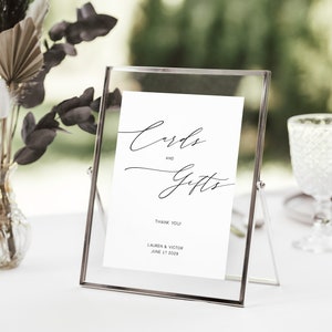 Cards and Gifts Sign Template Gifts Table Sign Cards and Gifts Sign Minimalist Cards and Gifts Editable Sign Printable INSTANT Download