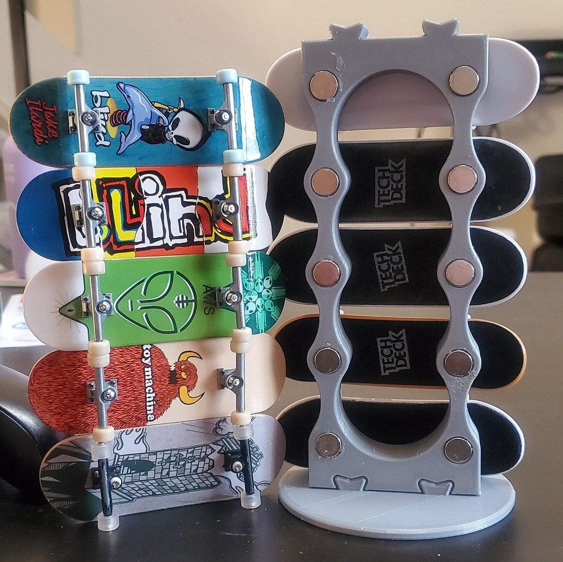 Fingerboard Display Rack Size Chart Magnetic Fingerboard Rack Display - Etsy