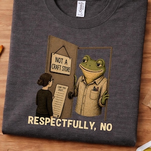 Respectfully No Frog Art Teacher Shirt, Funny Teacher Boundary Tee, Classroom Request Humor, Teacher Life Gift