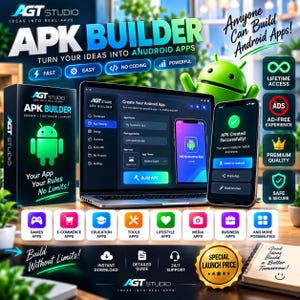 Android APKビルダー | ZIPファイルからアプリを作成（コード不要、永久ライセンス）