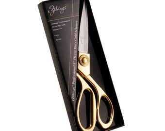 Professional 8" Heavy Duty Gold Scissors for Arts and Crafts