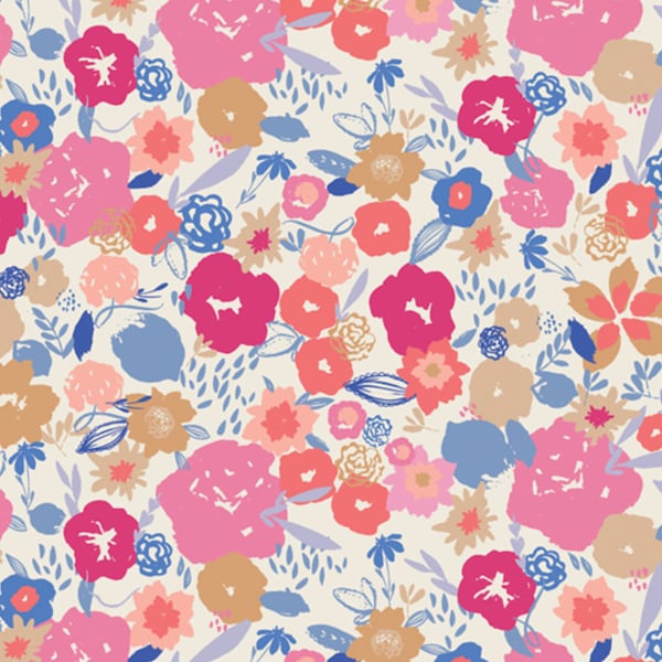 Charming Abloom from Tails and Threads Collection by Patty Basemi for Art Gallery Fabrics | Fabric by the Yard | Continuous Yardage |