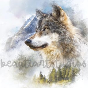 Wolf png sublimation digital design download Wreath sign wind spinner cutting board shadow box png image